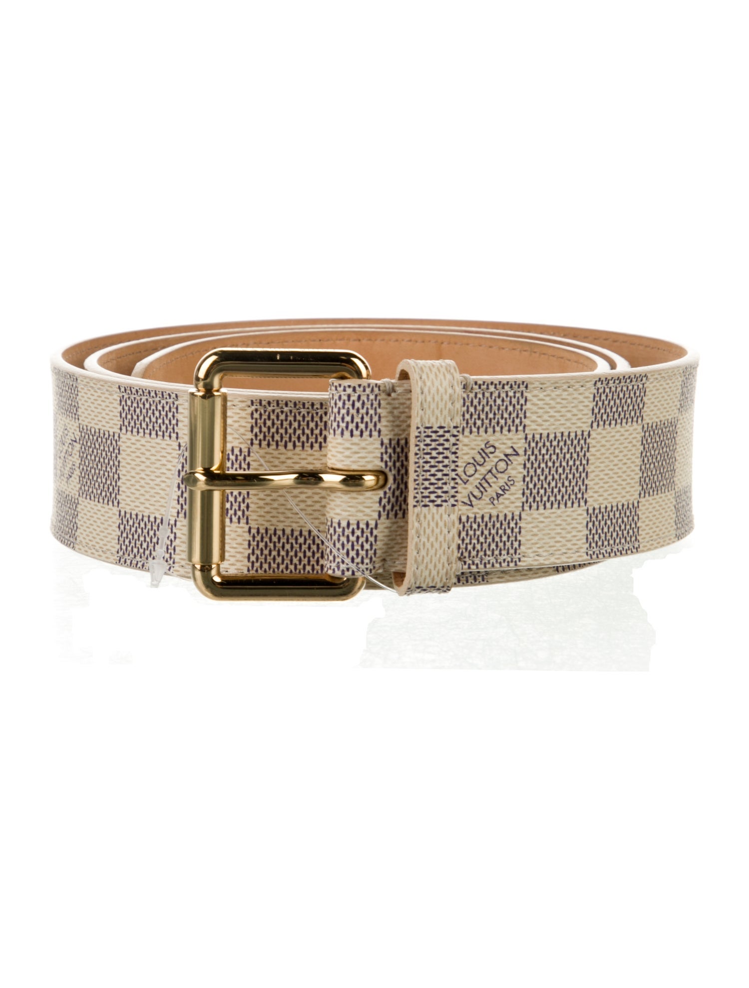 Louis Vuitton 2011 Damier Azur Pattern Belt
