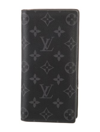 Louis Vuitton Monogram Eclipse Coated Canvas Brazza Wallet