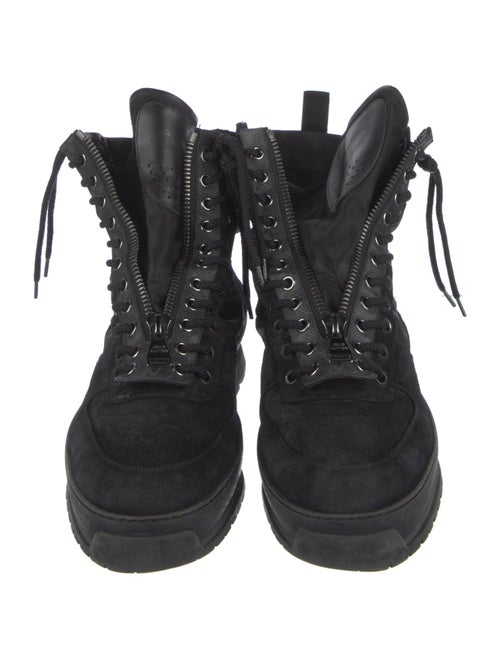 Louis Vuitton Monogram Pattern Suede Sneakers