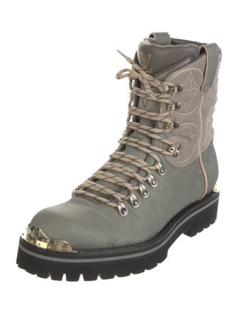 Louis Vuitton LV Monogram Nylon Combat Boots