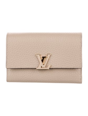 Louis Vuitton Taurillon Leather Capucines Compact Wallet