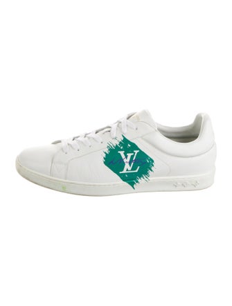 Louis Vuitton Leather Graphic Print Sneakers