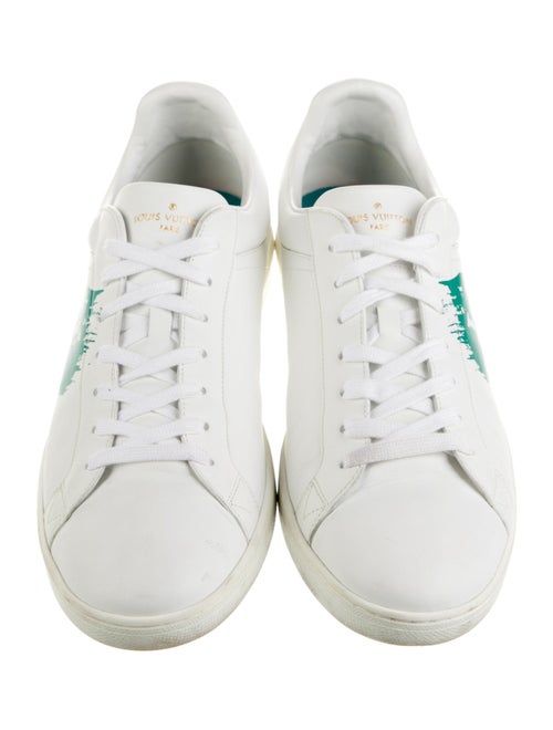 Louis Vuitton Leather Graphic Print Sneakers