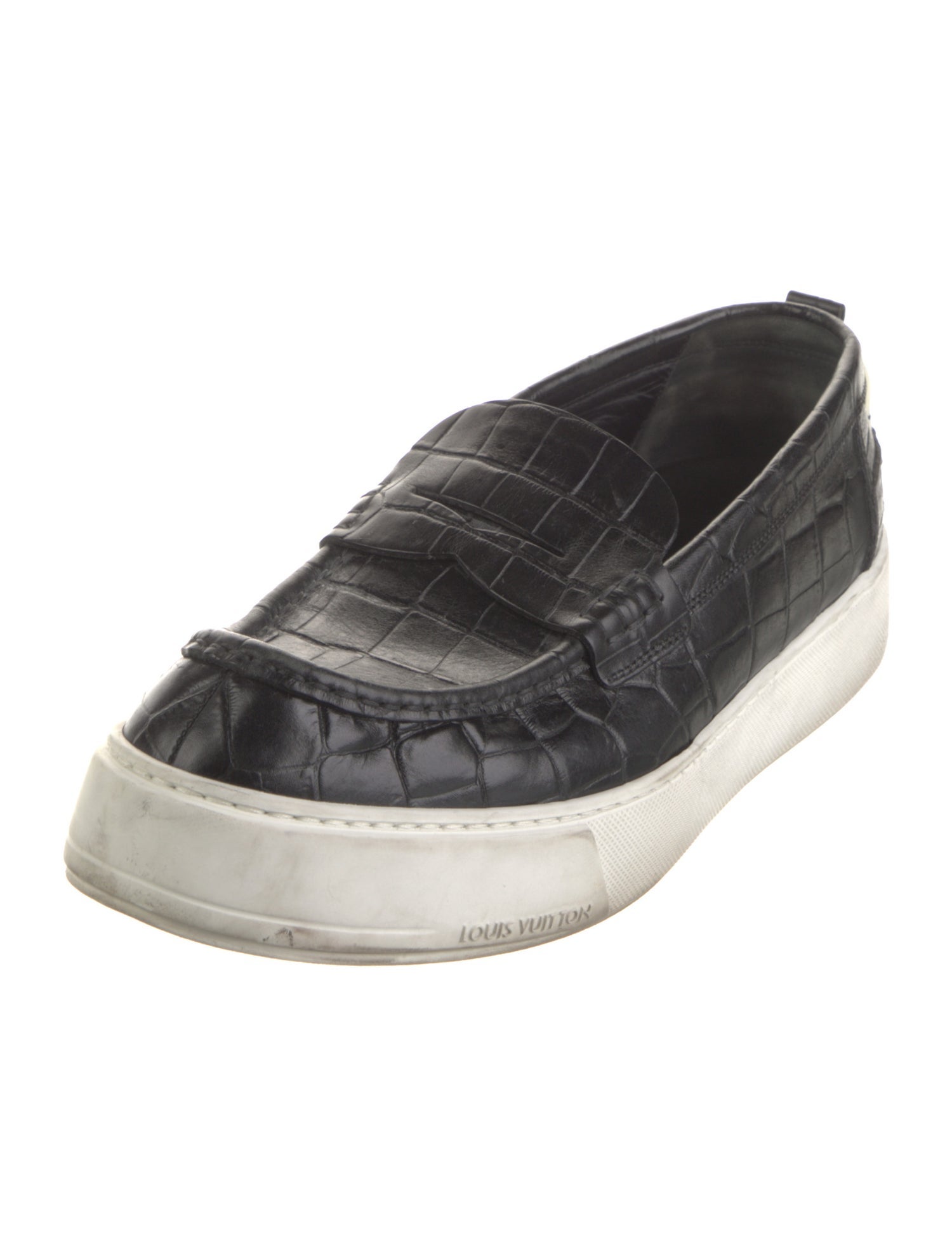 Louis Vuitton Leather Printed Sneakers