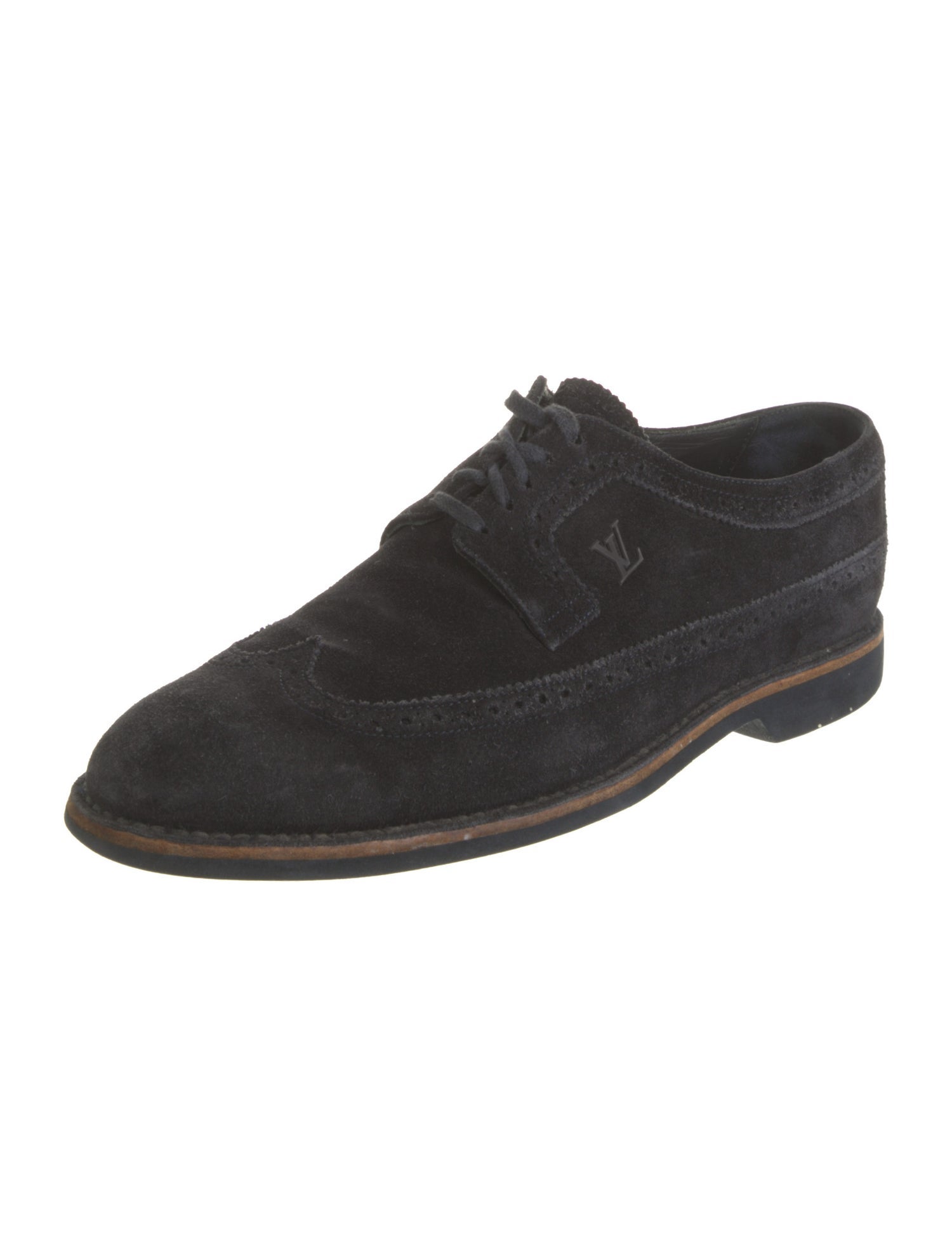 Louis Vuitton Suede Lasercut Accents Brogues