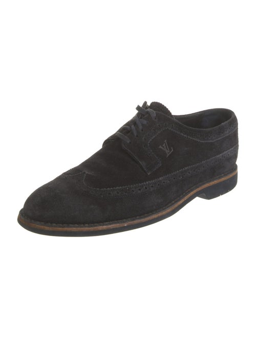 Louis Vuitton Suede Lasercut Accents Brogues