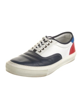 Louis Vuitton Leather Colorblock Pattern Sneakers