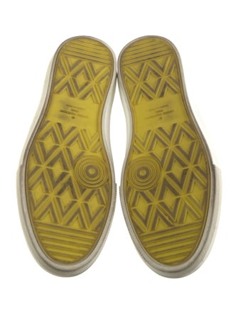 Louis Vuitton Leather Colorblock Pattern Sneakers