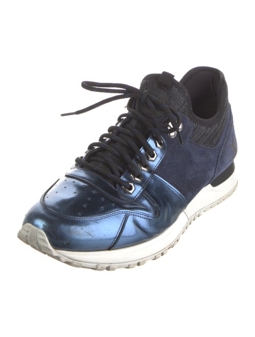 Louis Vuitton Suede Printed Athletic Sneakers