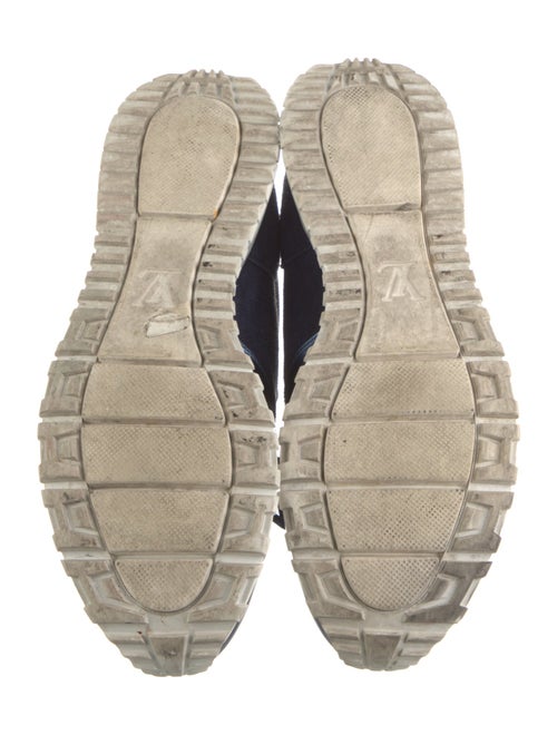 Louis Vuitton Suede Printed Athletic Sneakers