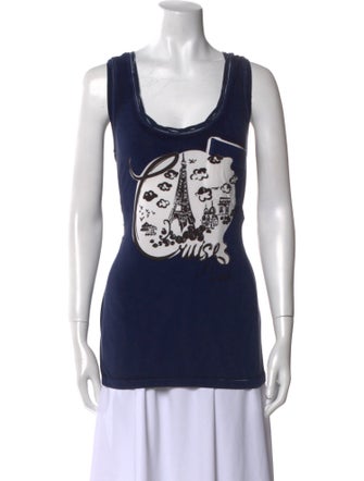 Louis Vuitton 2012 Graphic Print Top