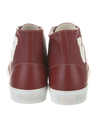 Louis Vuitton Leather Printed Sneakers