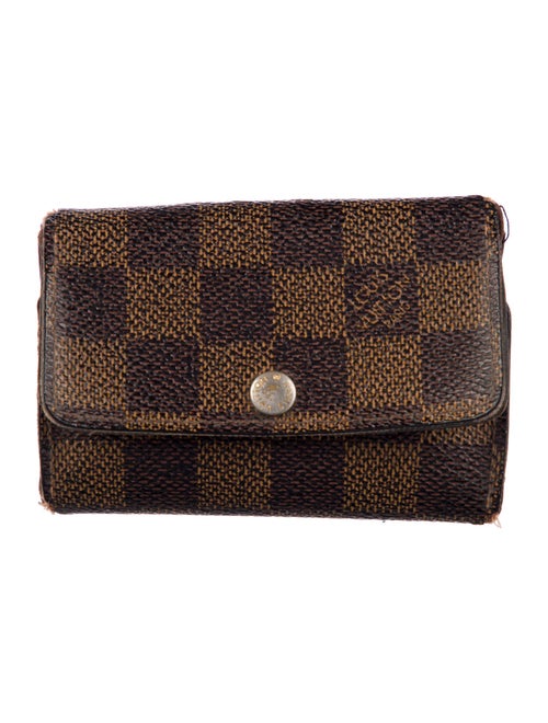 Louis Vuitton Damier Ebene Pattern Coated Canvas Coin Pouch