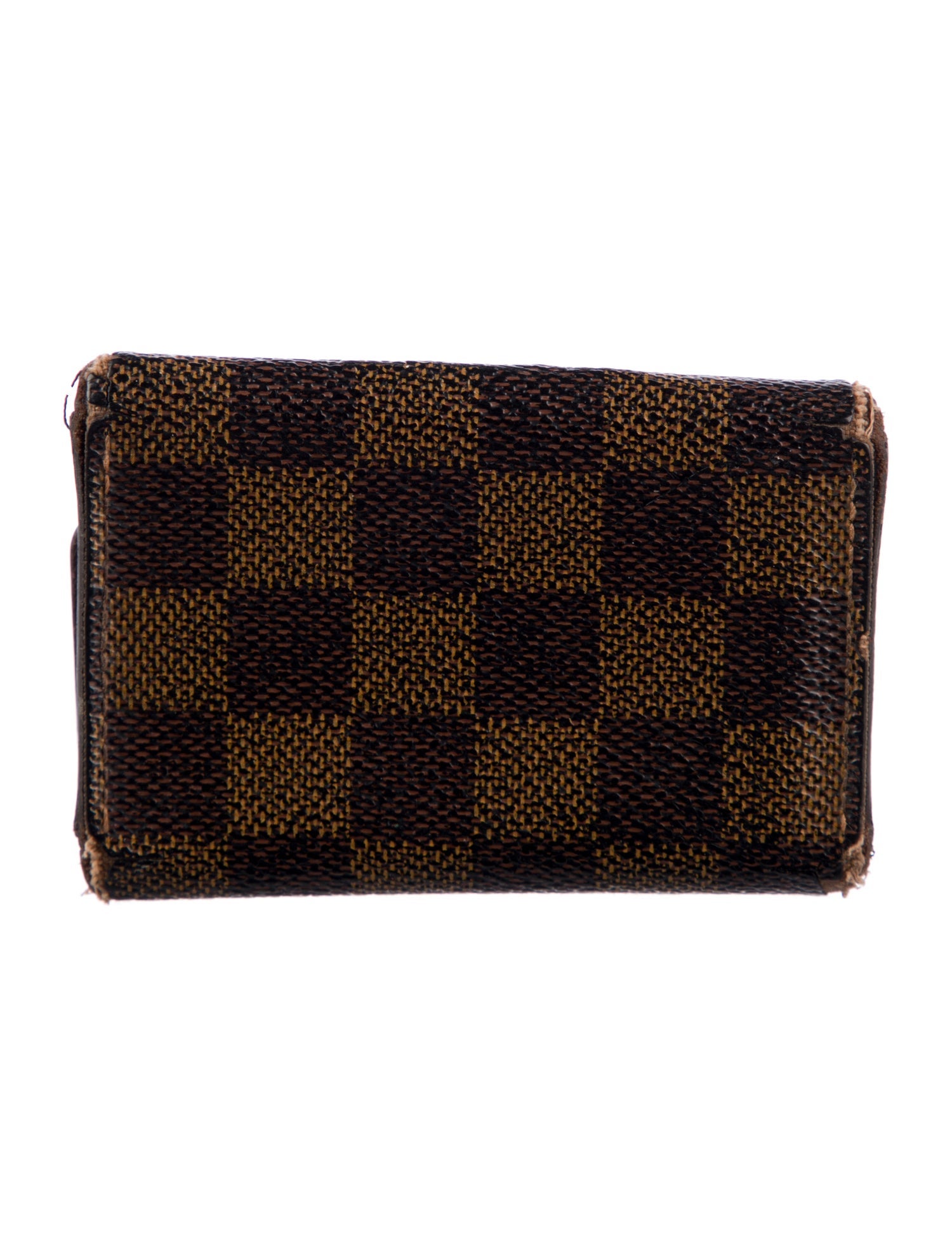 Louis Vuitton Damier Ebene Pattern Coated Canvas Coin Pouch