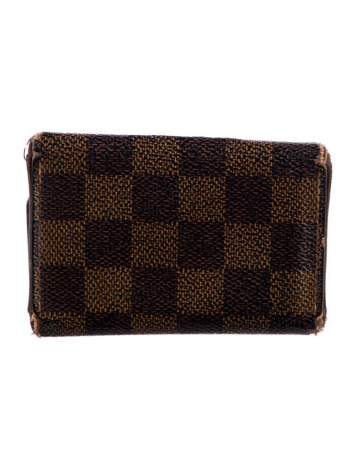 Louis Vuitton Damier Ebene Pattern Coated Canvas Coin Pouch