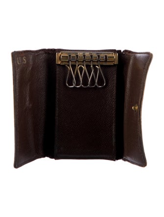 Louis Vuitton Damier Ebene Pattern Coated Canvas Coin Pouch