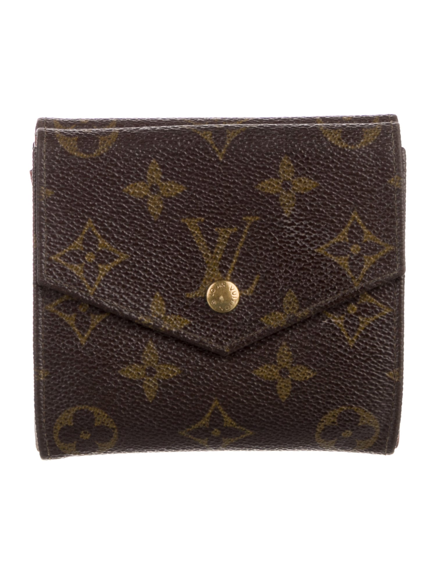 Louis Vuitton LV Monogram Coated Canvas Elise Wallet