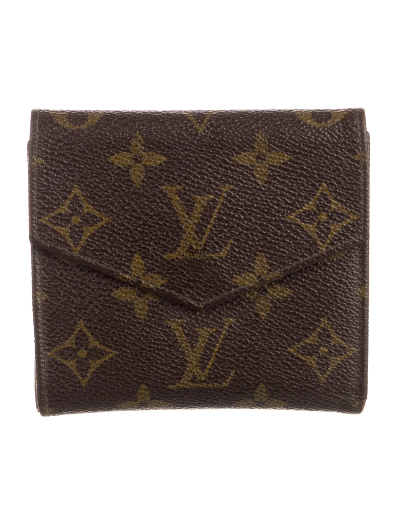 Louis Vuitton LV Monogram Coated Canvas Elise Wallet