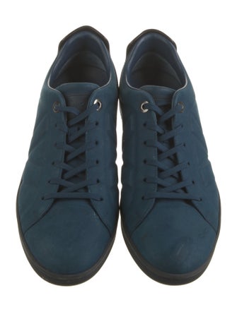 Louis Vuitton Suede Printed Sneakers