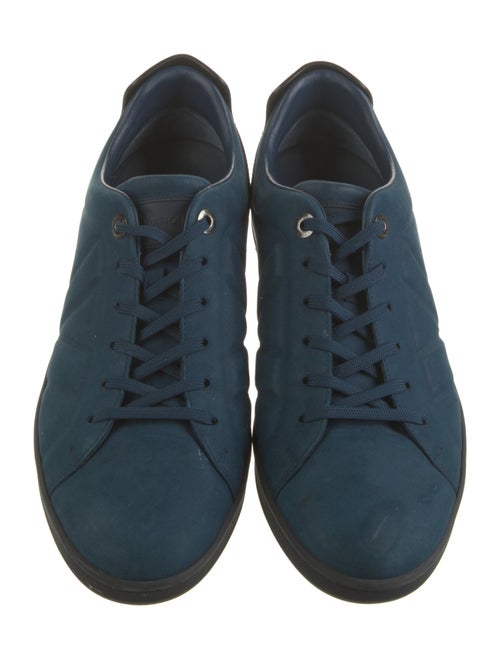 Louis Vuitton Suede Printed Sneakers