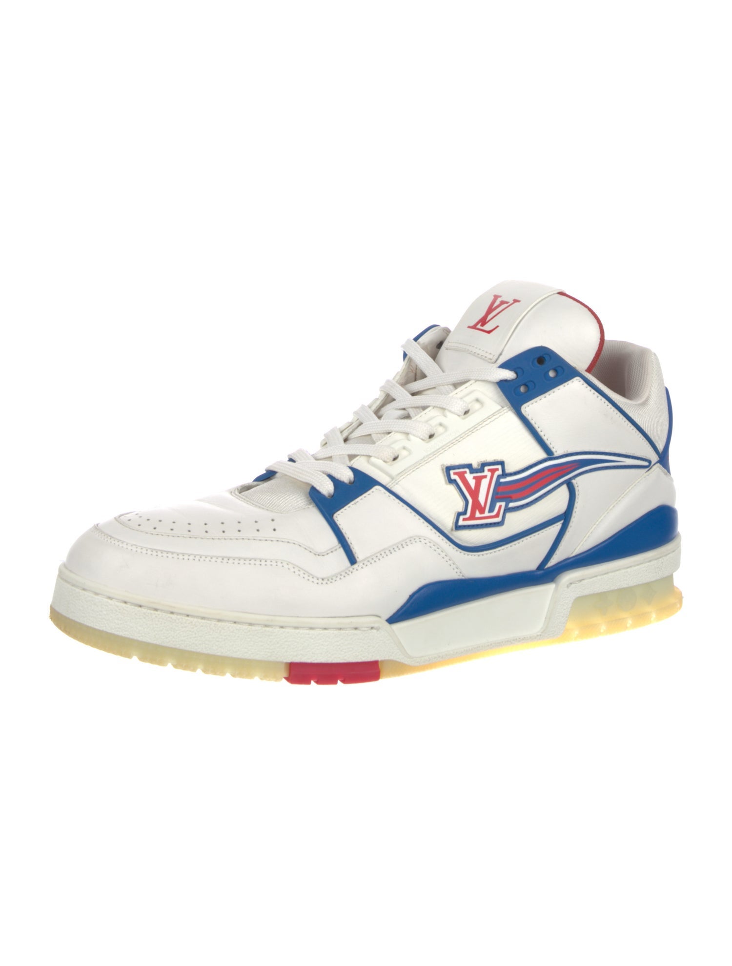 Louis Vuitton Leather Printed Sneakers