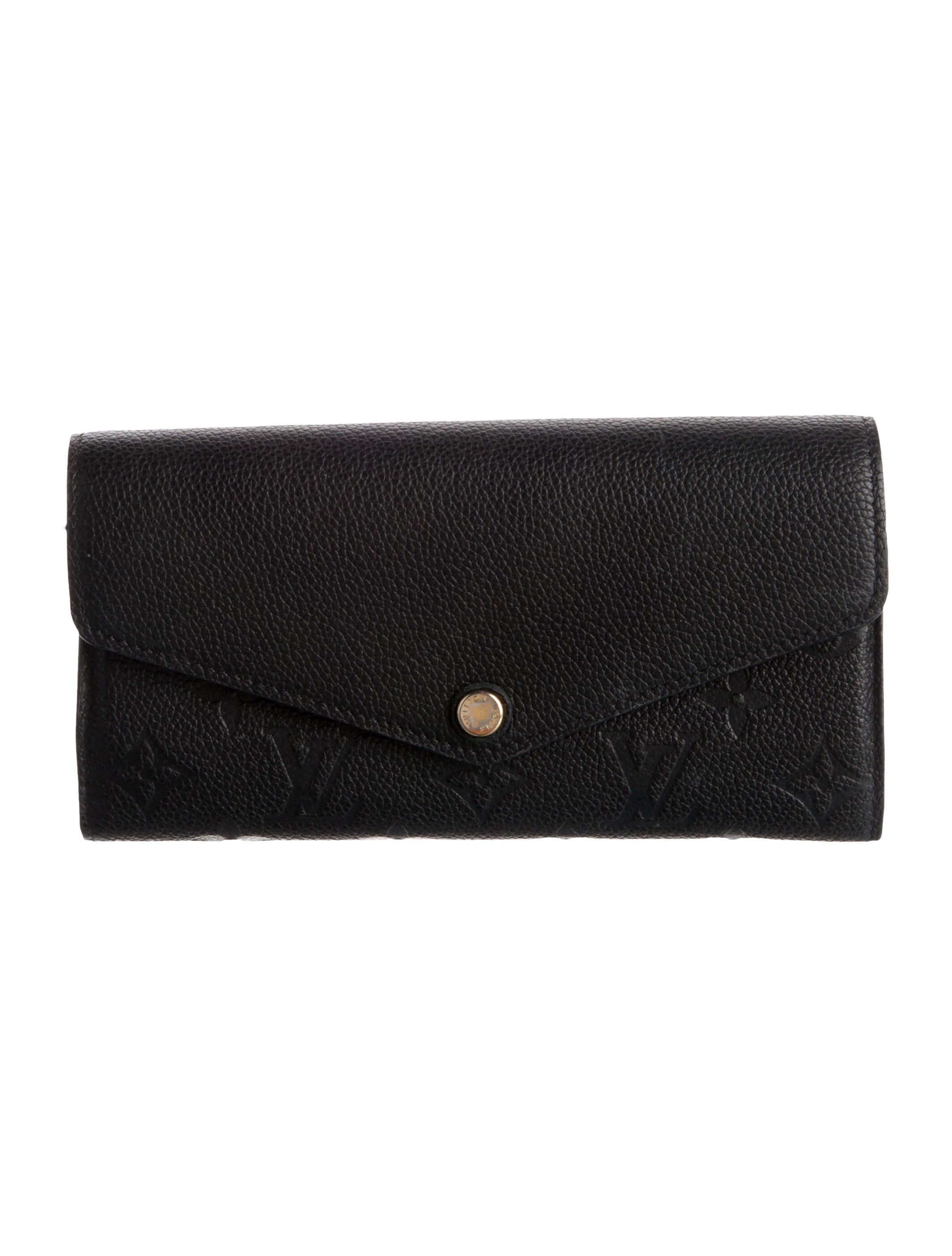 Louis Vuitton LV Monogram Empreinte Leather Sarah Wallet