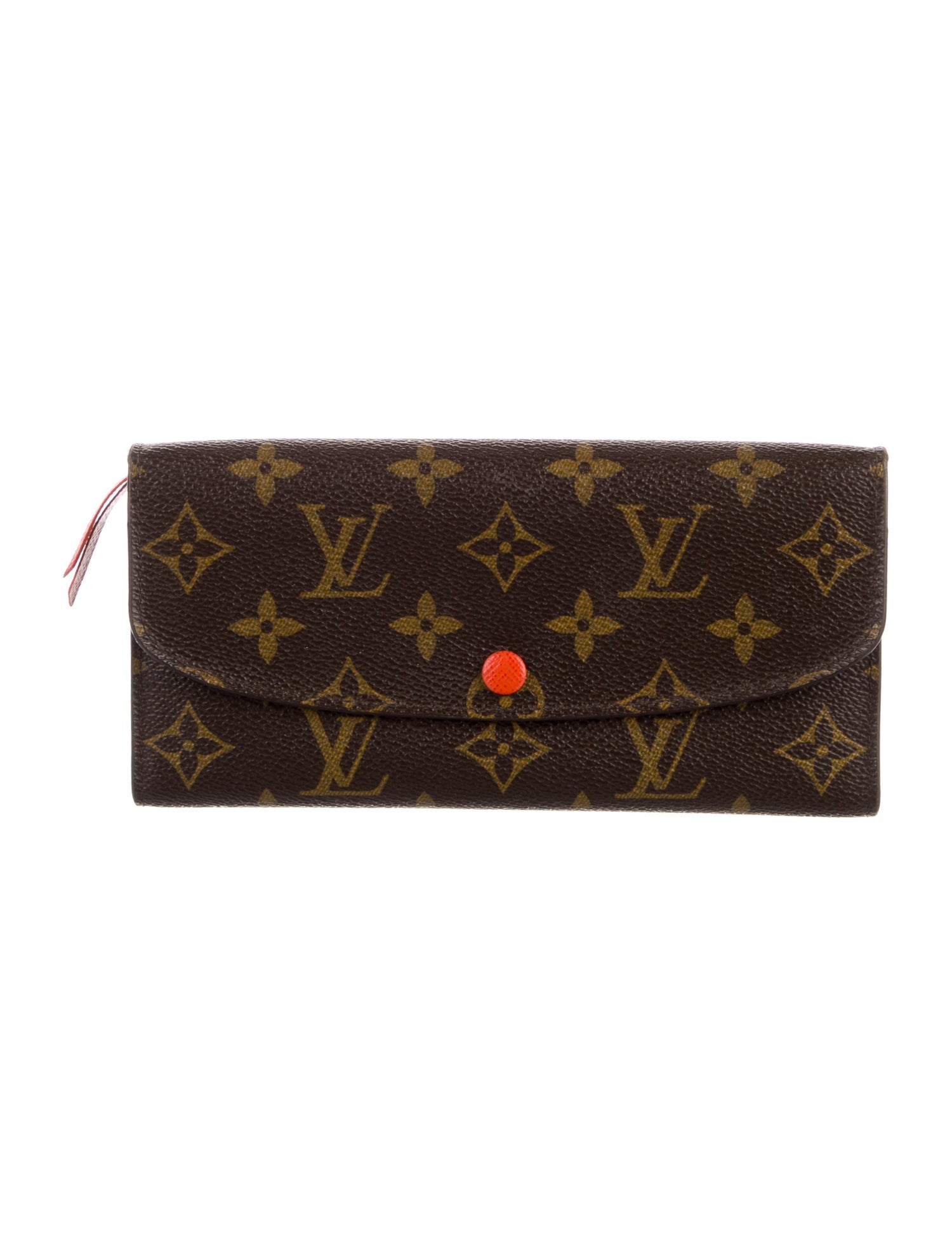 Louis Vuitton LV Monogram Coated Canvas Emilie Wallet