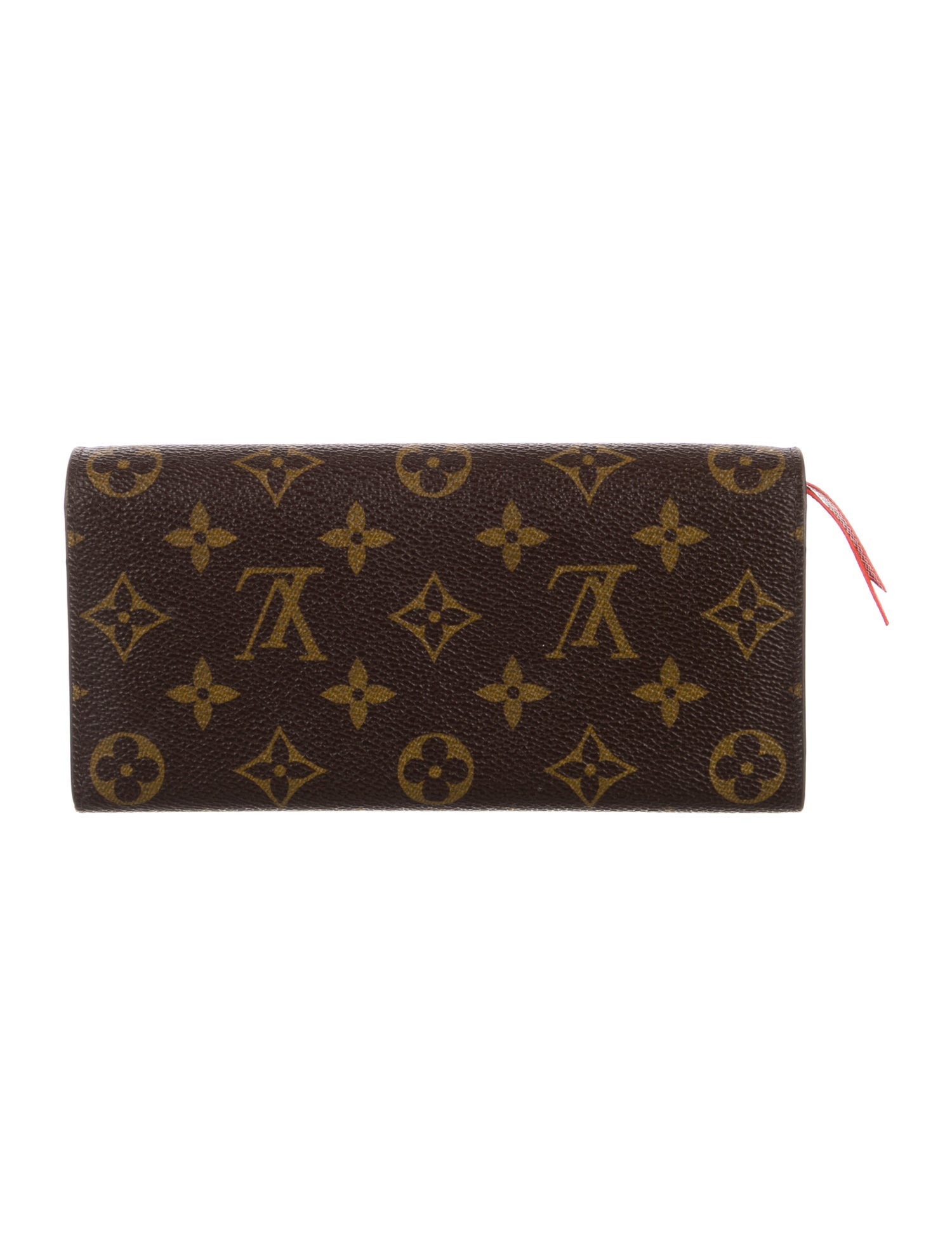 Louis Vuitton LV Monogram Coated Canvas Emilie Wallet