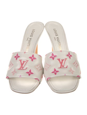 Louis Vuitton Monogram Pattern Leather Slides