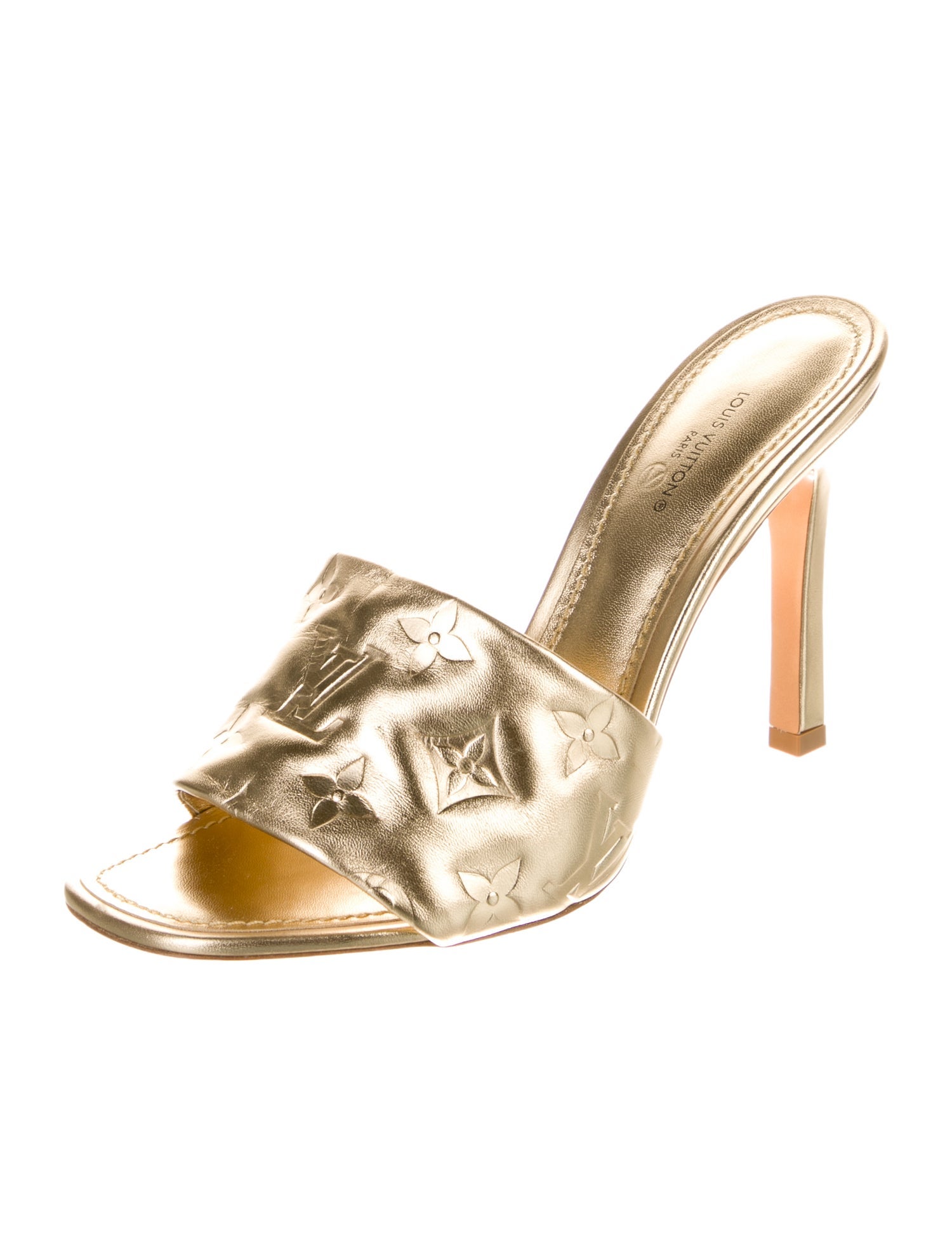 Louis Vuitton Monogram Pattern Leather Slides