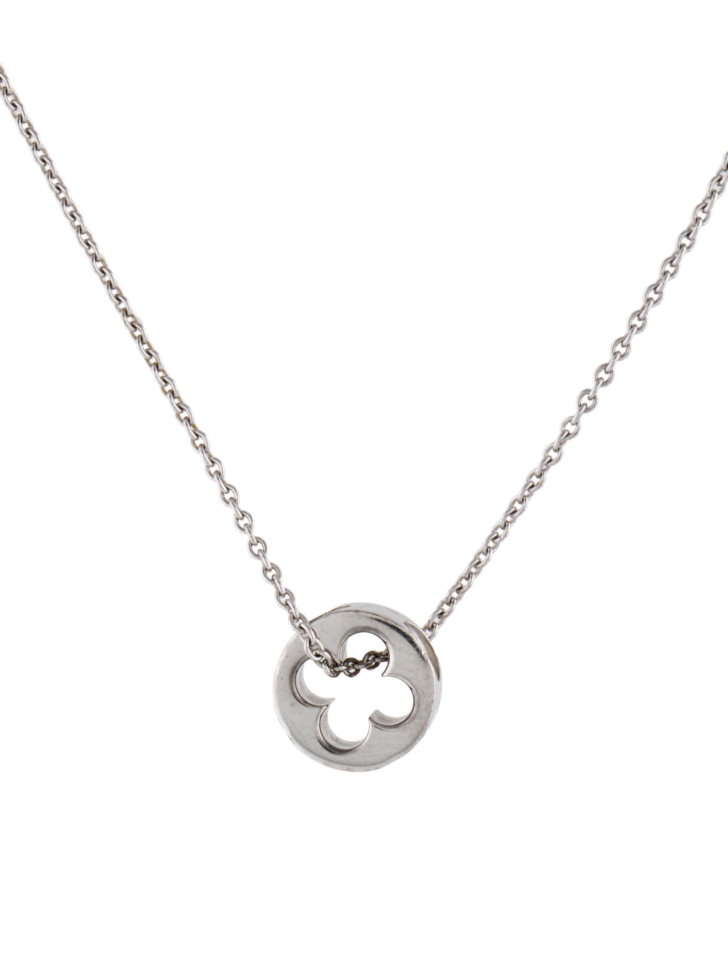 Louis Vuitton 18K Empreinte Pendant Necklace