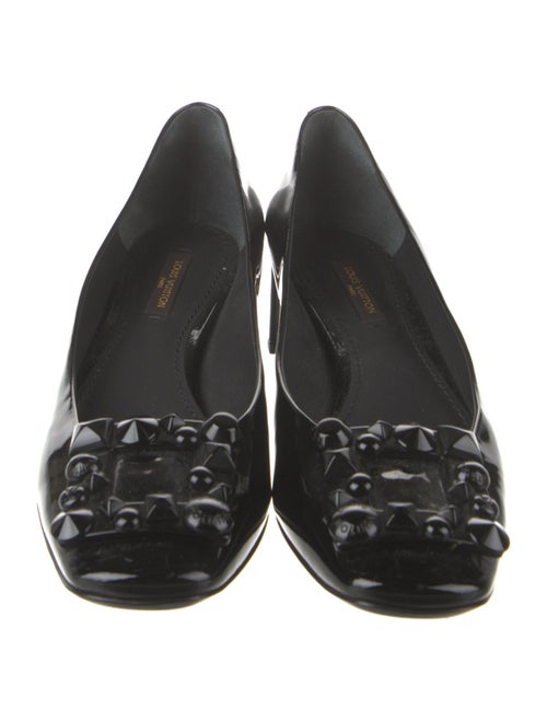 Louis Vuitton Rockstud Accents Patent Leather Pumps