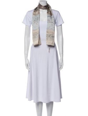 Louis Vuitton Les Décors Parisiens Au XIX me Siècle Silk Scarf