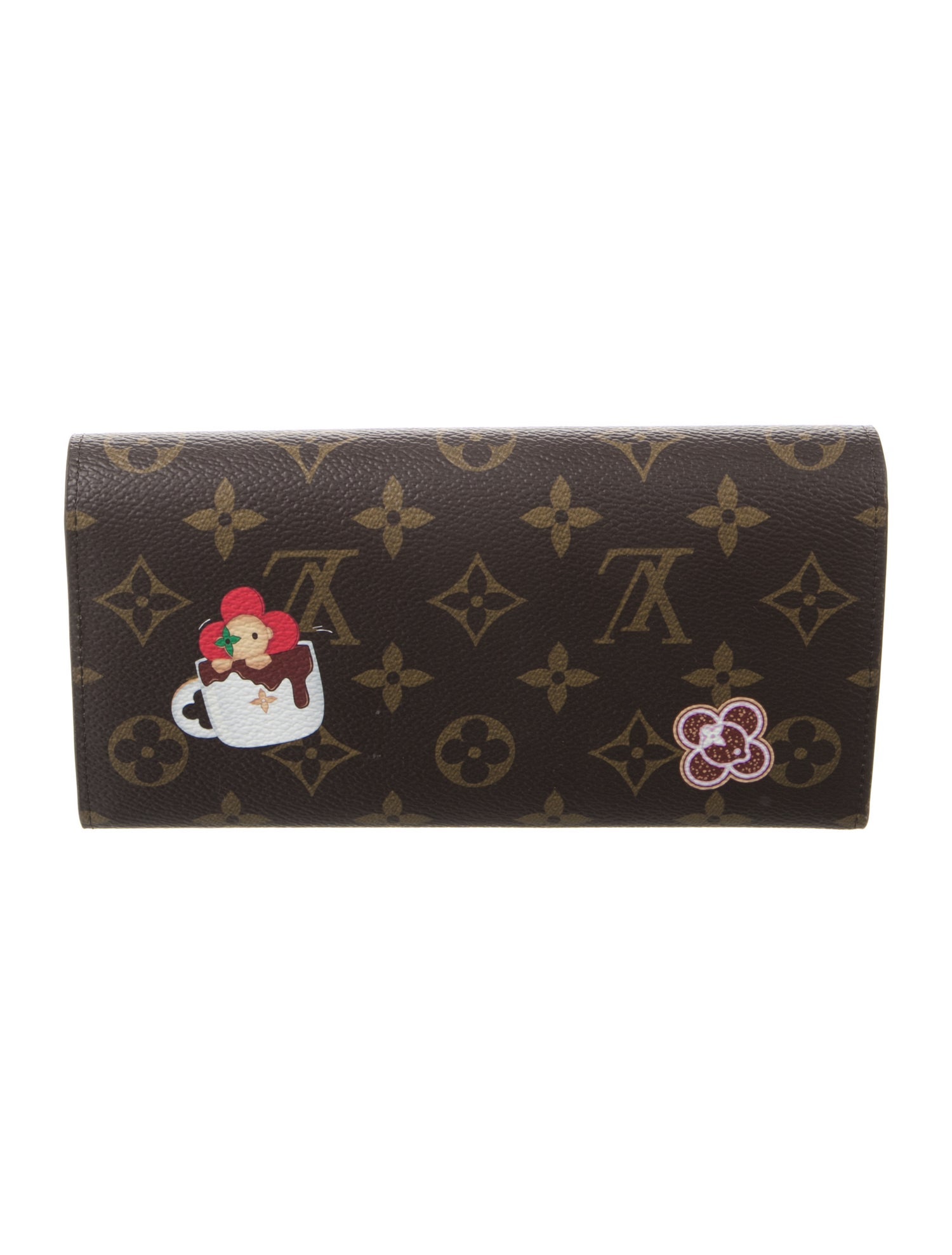 Louis Vuitton LV Monogram Coated Canvas Sarah Wallet w/ Tags