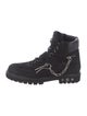 Louis Vuitton Suede Chain-Link Accents Hiking Boots