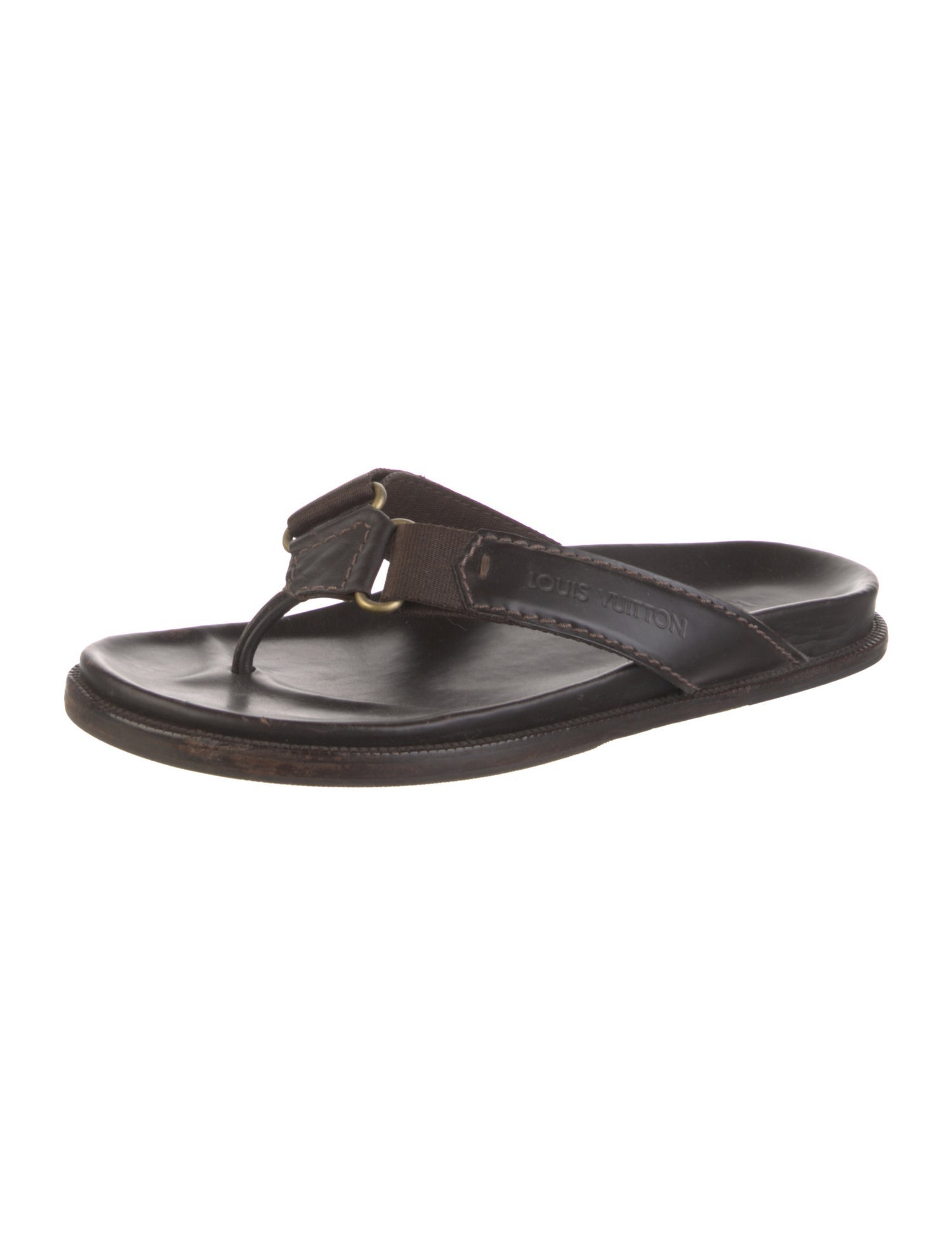 Louis Vuitton Leather Flip Flops