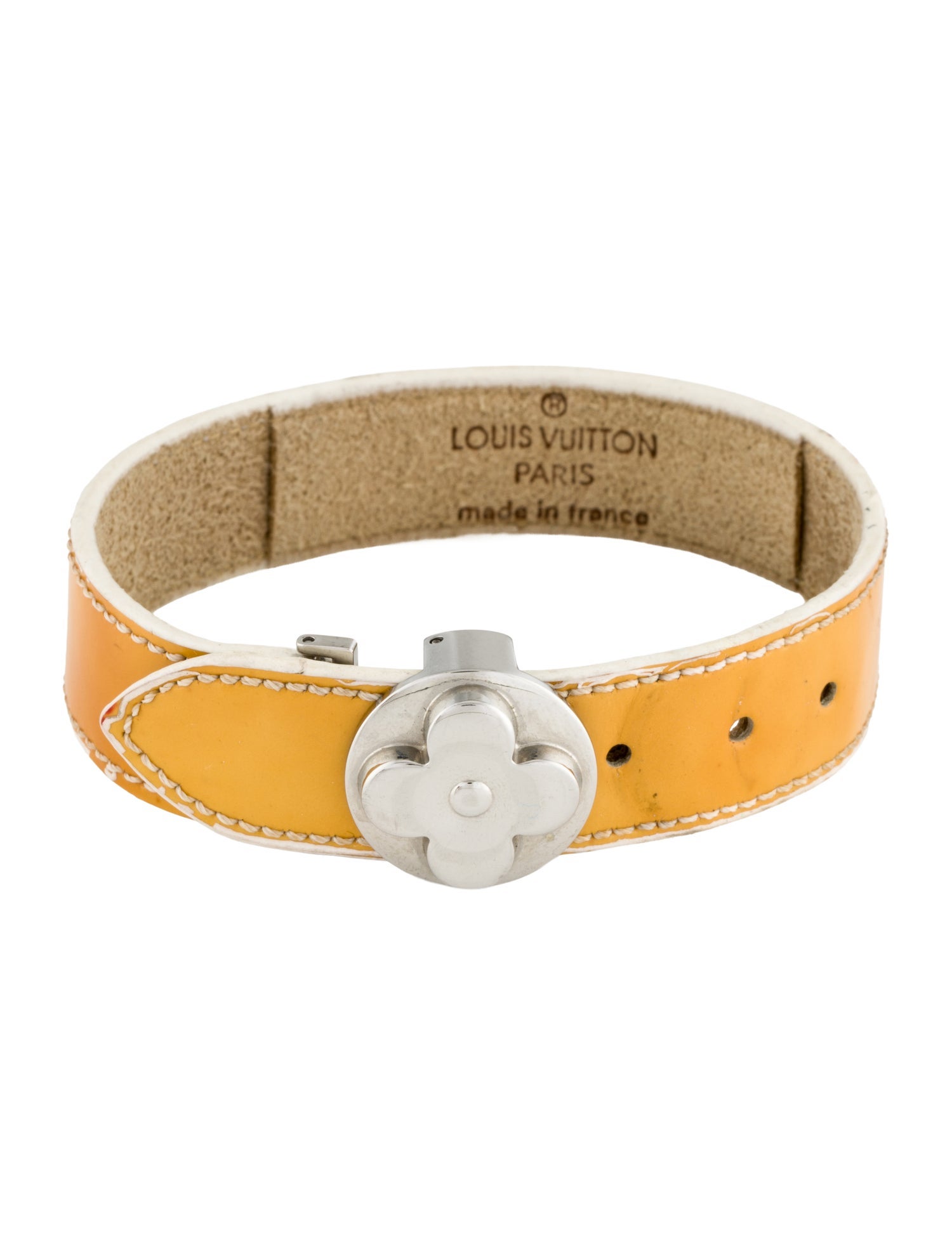 Louis Vuitton Patten Leather Good Luck Cuff Bracelet