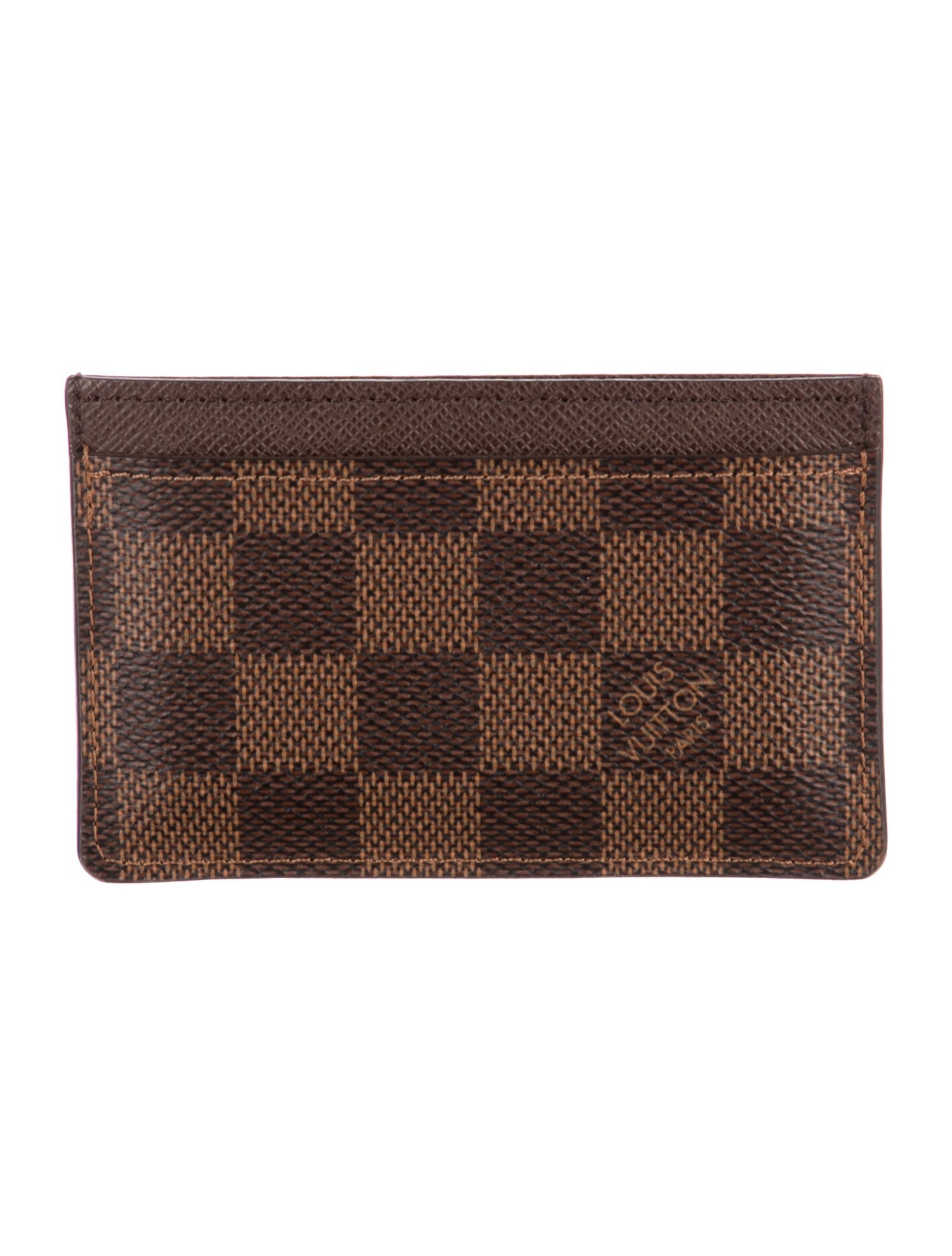 Louis Vuitton 2020 Damier Ebene Pattern Card Case w/ Tags