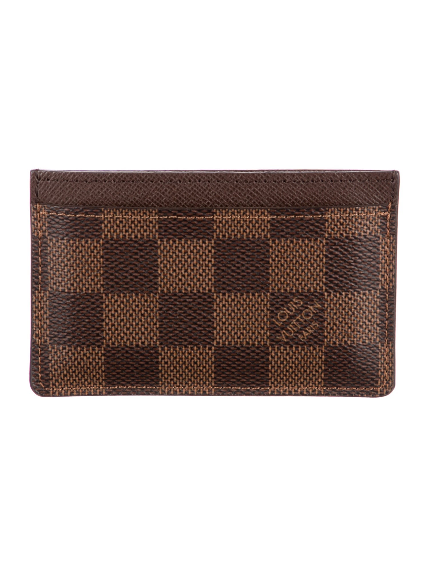 Louis Vuitton 2020 Damier Ebene Pattern Card Case w/ Tags