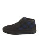 Louis Vuitton Signature Logo Suede Sneakers
