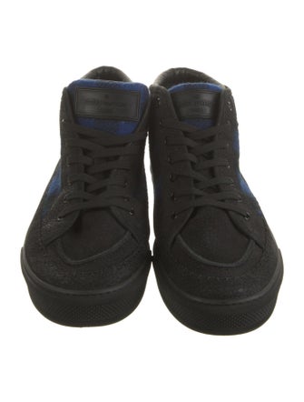 Louis Vuitton Signature Logo Suede Sneakers