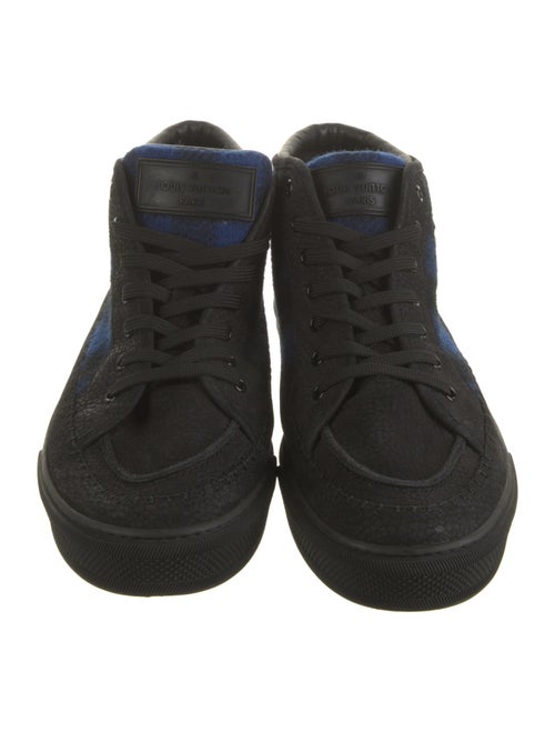 Louis Vuitton Signature Logo Suede Sneakers