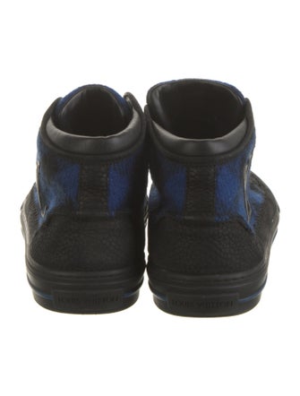 Louis Vuitton Signature Logo Suede Sneakers