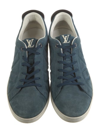 Louis Vuitton Suede Printed Sneakers