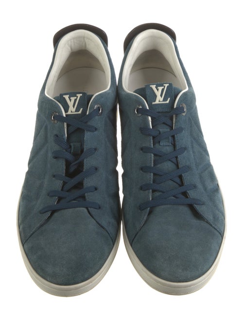Louis Vuitton Suede Printed Sneakers