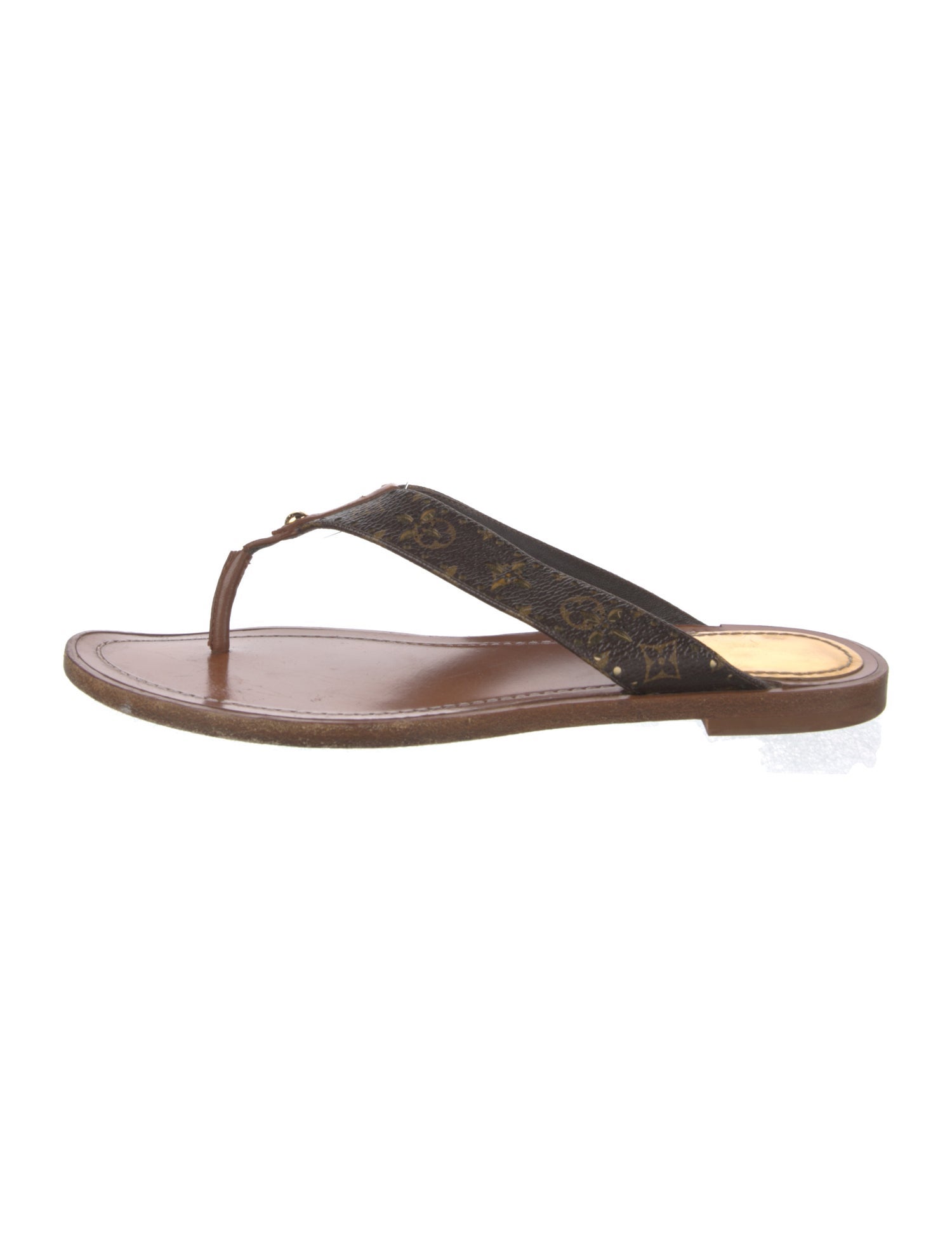 Louis Vuitton LV Monogram Lasercut Accents Flip Flops