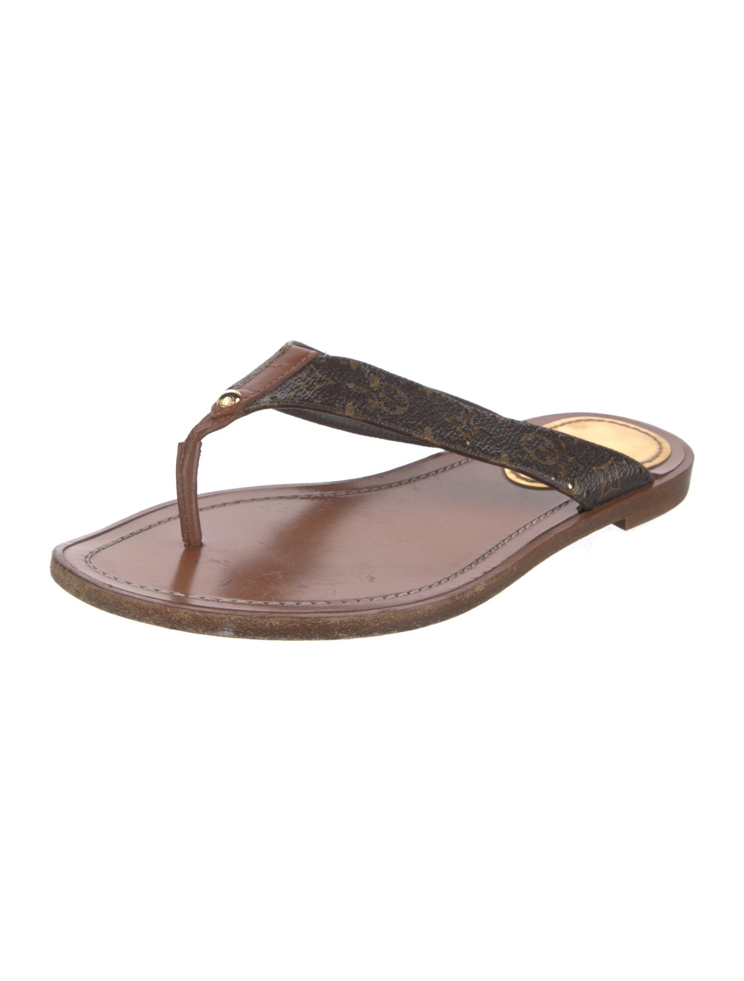 Louis Vuitton LV Monogram Lasercut Accents Flip Flops