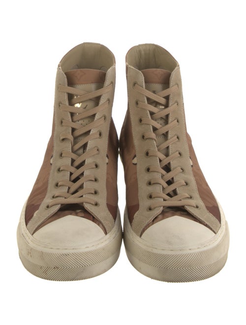 Louis Vuitton Monogram Pattern Suede Sneakers