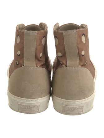 Louis Vuitton Monogram Pattern Suede Sneakers