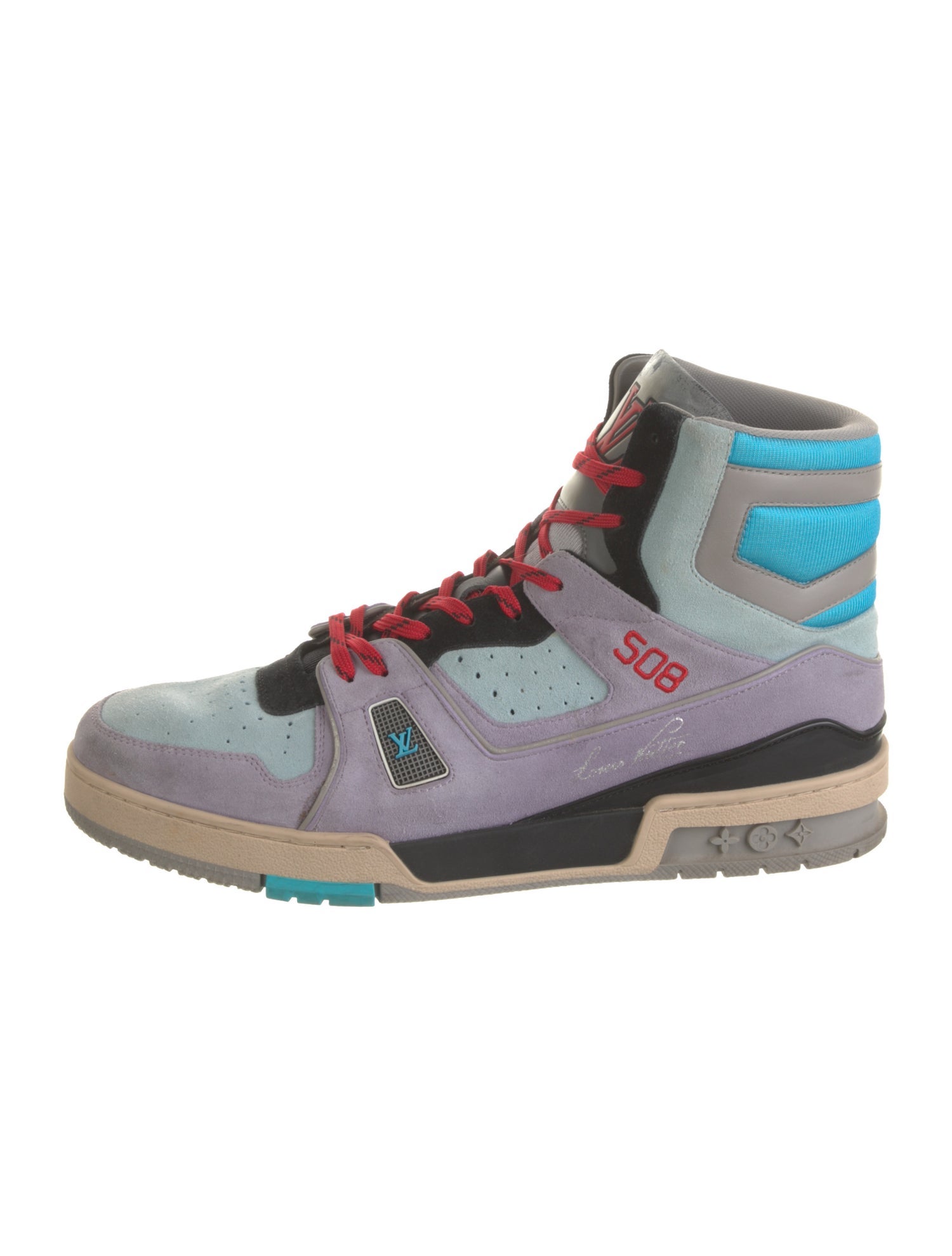 Louis Vuitton LV Monogram Suede Sneakers